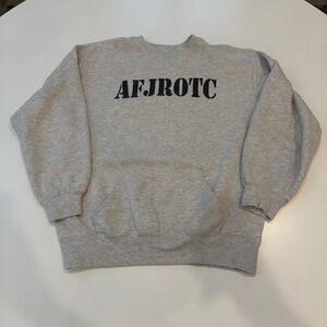 Badger Sport AFJROTC TX-20063 Gray Cotton Blend Sweatshirt Mens L
